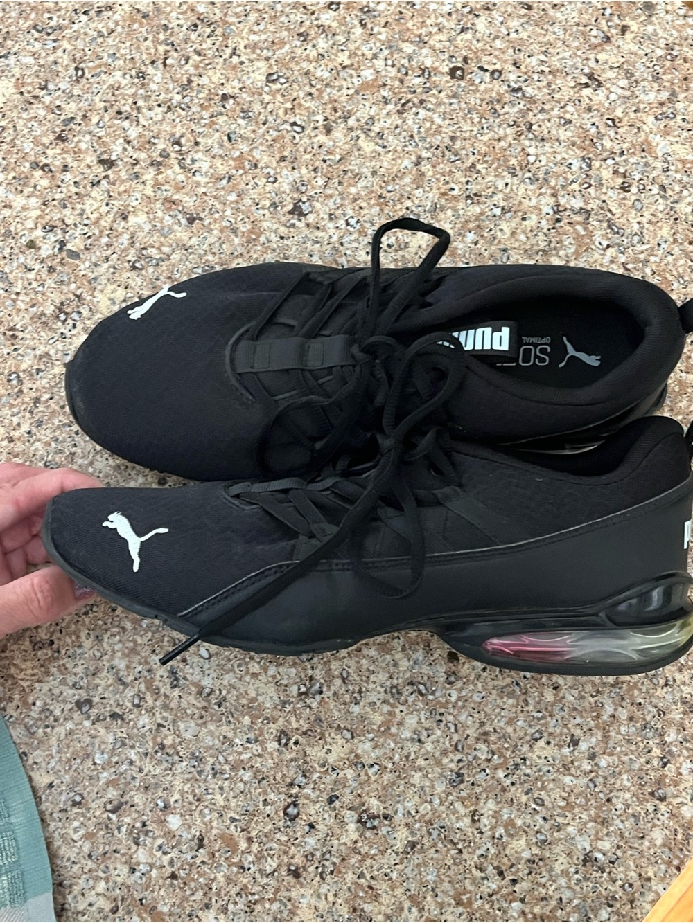 Puma SOFTFOAM+ Women’s Black Athletic Running Shoes Size 9 Style 194982-0